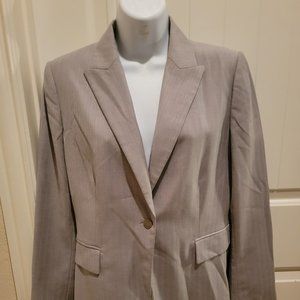 Calvin Klein Size 6 Gray Blazer